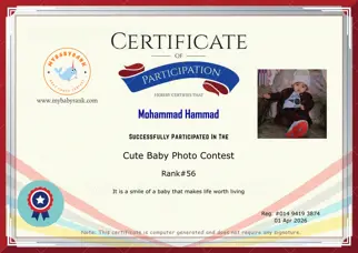 Certificate Preview