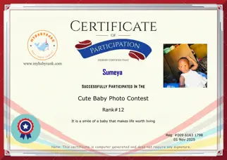Certificate Preview