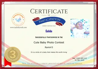Certificate Preview