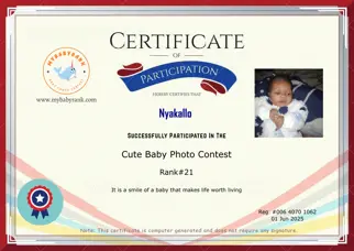 Certificate Preview