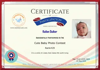 Certificate Preview