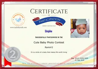 Certificate Preview
