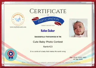 Certificate Preview